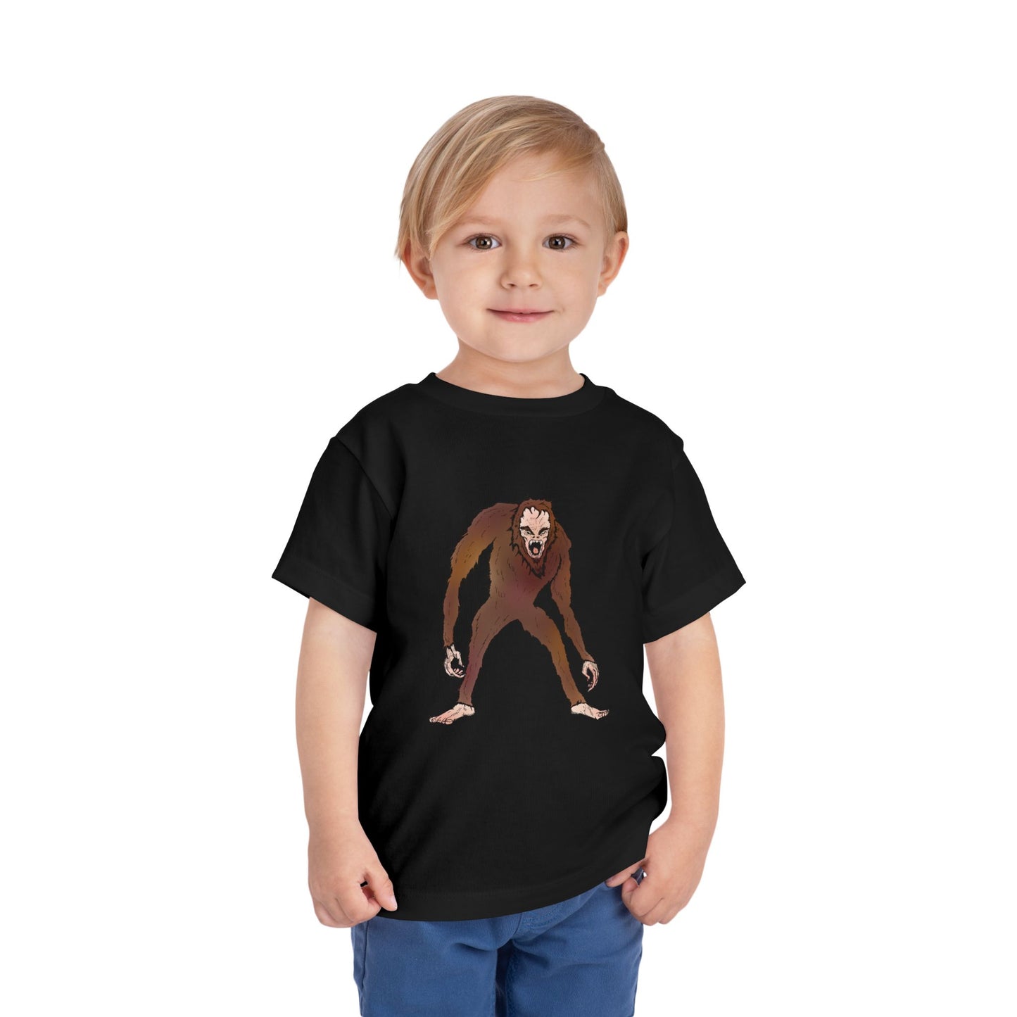 Toddler Tee — Cute Cartoon Kid-Friendly Bigfoot Graphic Shirt