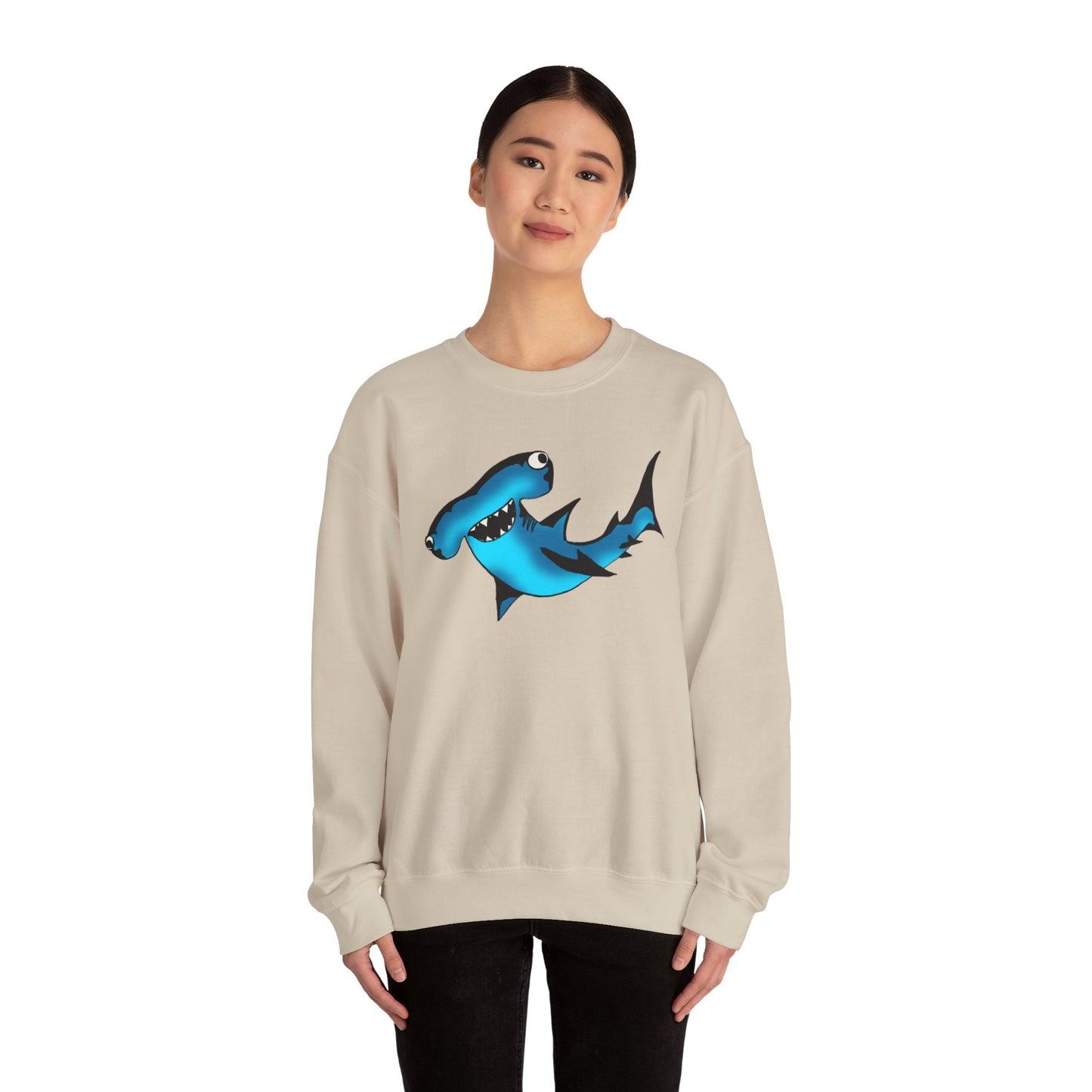 Harley Hammerhead Cute Shark Graphic Unisex Sweatshirt
