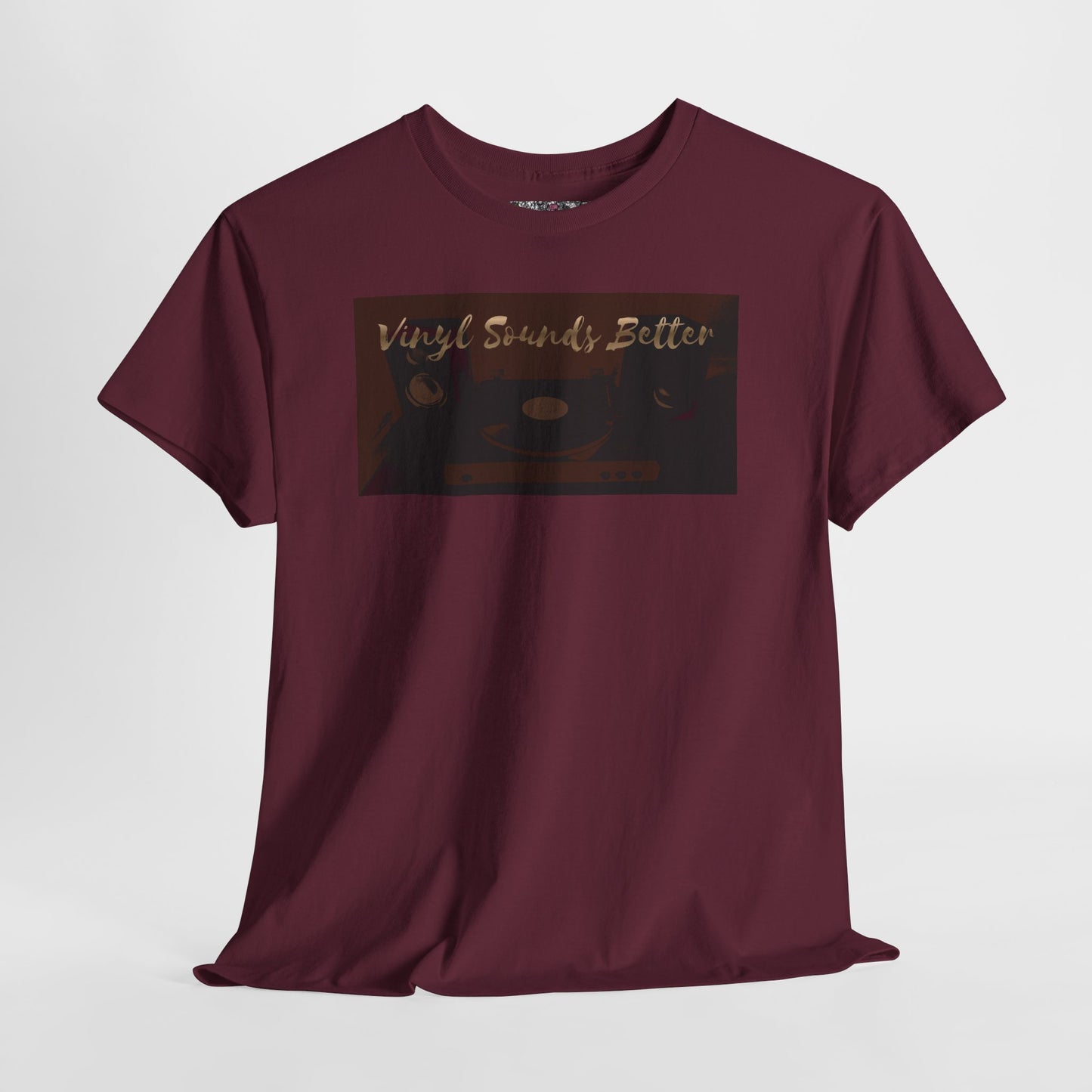 Vinyl Sounds Better T-Shirt — Retro Record Player Tee for Music Lovers