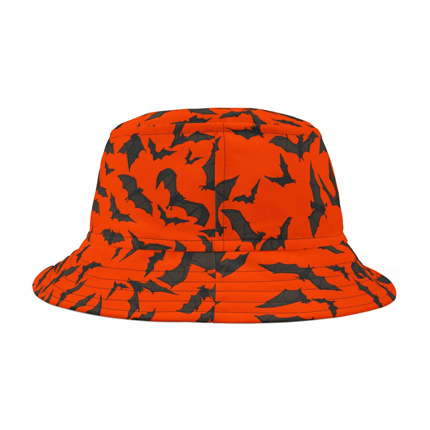 Halloween Bat Print Bucket Hat, Unisex Fashion Accessory, Perfect for Costumes and Fall Outings