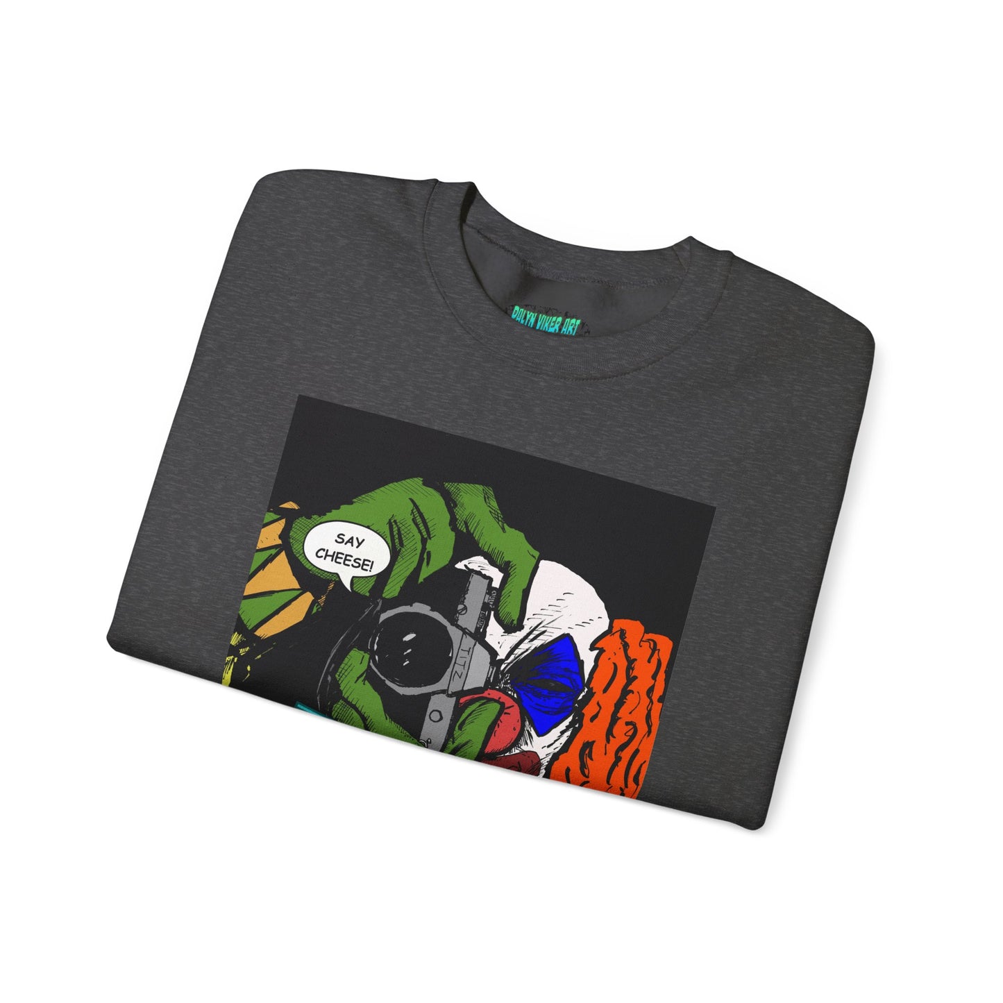 Blasto the Clown Retro Homage Graphic Crewneck Sweatshirt - 'Blast from the Past'
