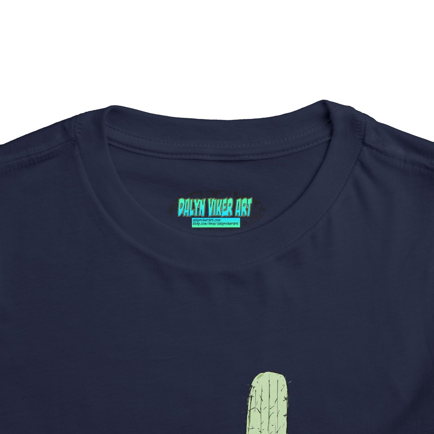 Toddler Tee — Desert Cactus with Guitar Graphic