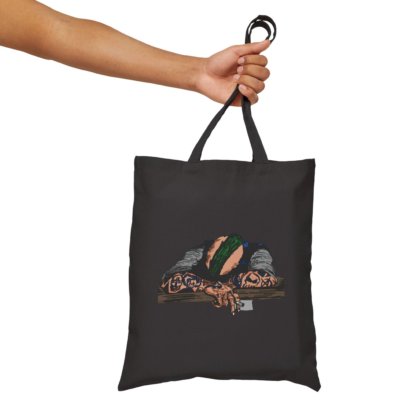 Punk and Done - Canvas Tote Bag — Original Illustration Eco Shopper