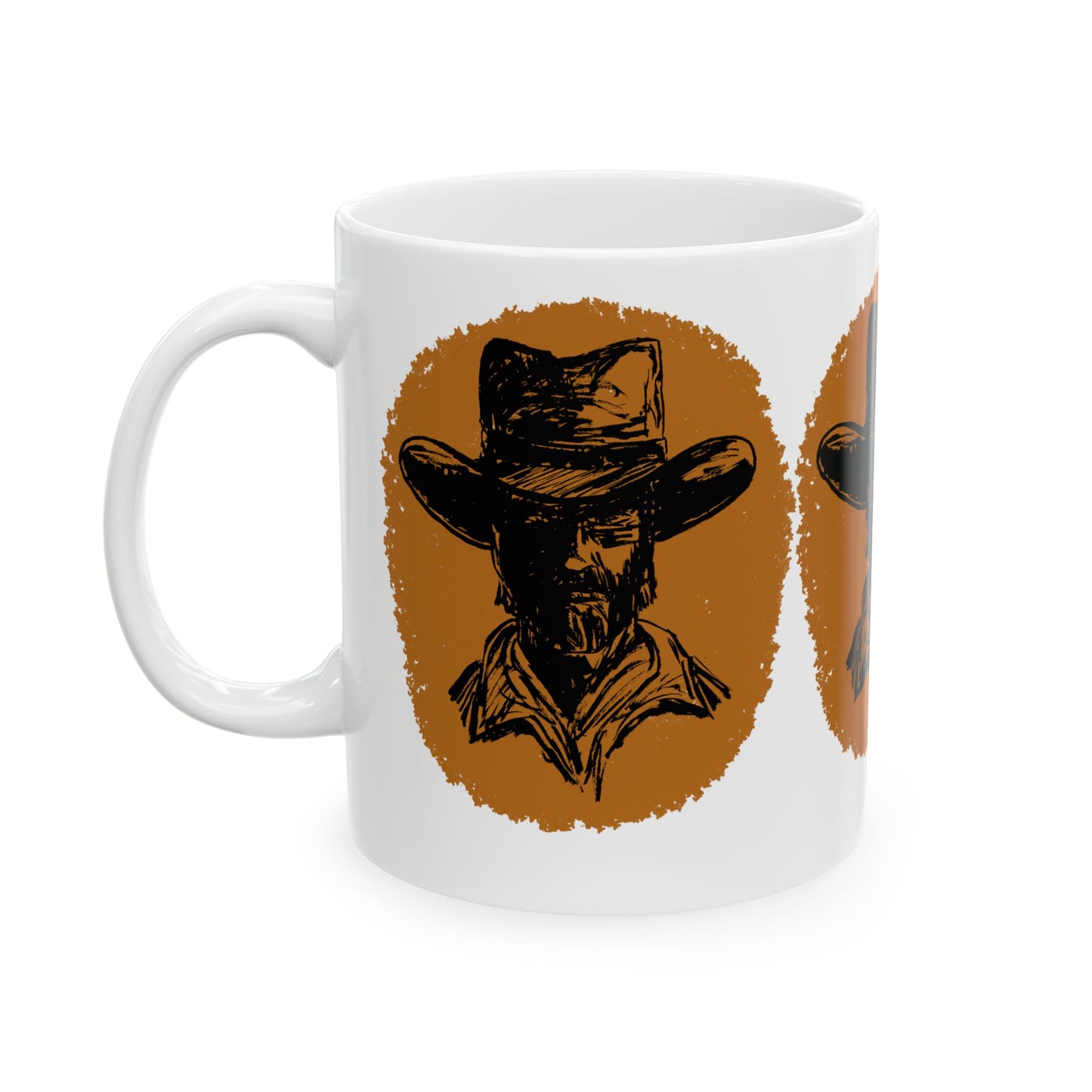 Southwestern Cowboy Ceramic Mug, (11oz)