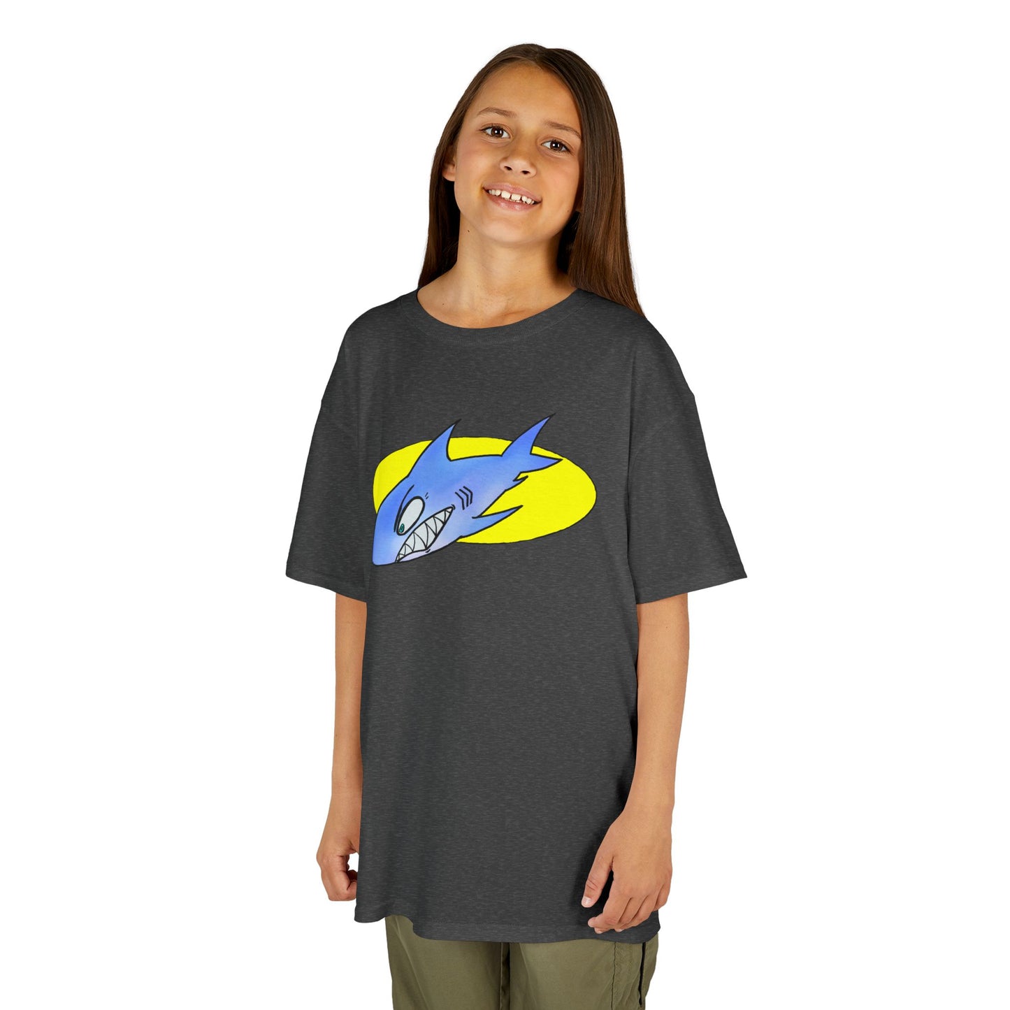 Cool Shark Graphic Kids Tee, Fun T-Shirt for Boys, Lightweight Summer Apparel, Gifts for Young Ocean Lovers, Birthday and Holiday Wear