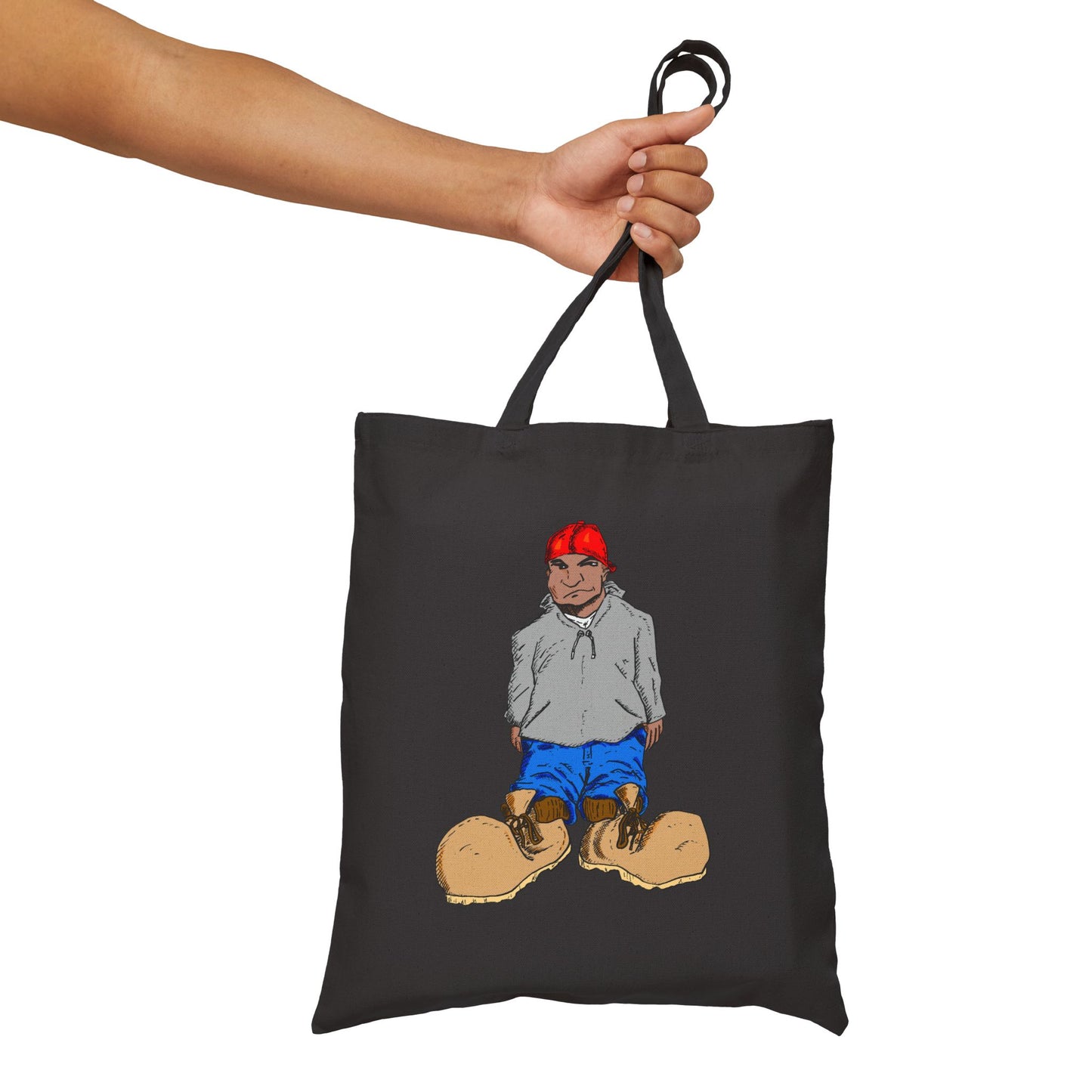 Original Character "Boots" Cotton Canvas Tote Bag