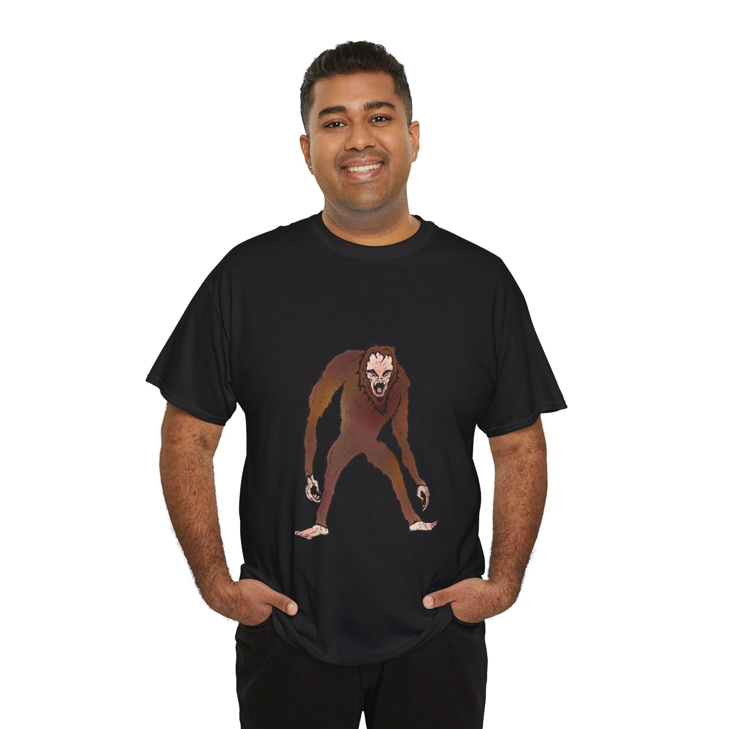 Bigfoot Sketch T‑Shirt — Retro Sasquatch Graphic Tee