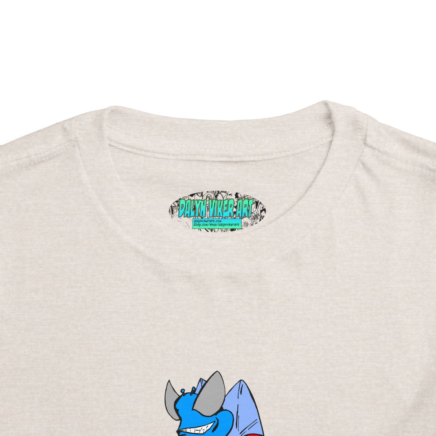 Astro-Fly Toddler Tee — Brave Blue Superhero Bug Graphic
