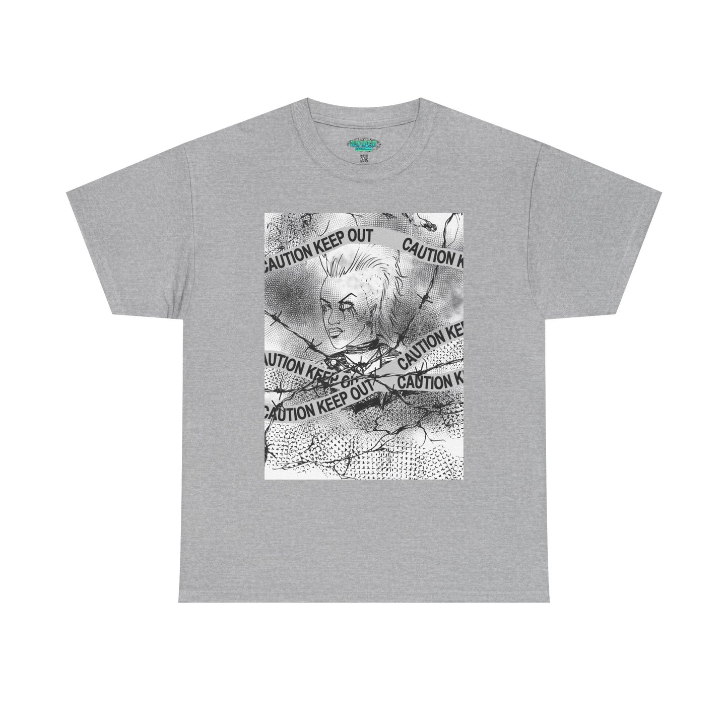 Caution Keep Out Graphic Tee, Unisex T-Shirt, Streetwear Style, Unique Gift, Casual Wear, Must-Have for Trendsetters