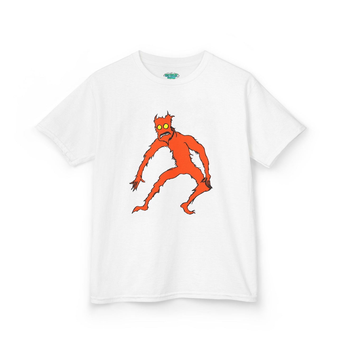 Kids Fire Monster Tee - Fun and Spooky Cotton T-Shirt for Kids