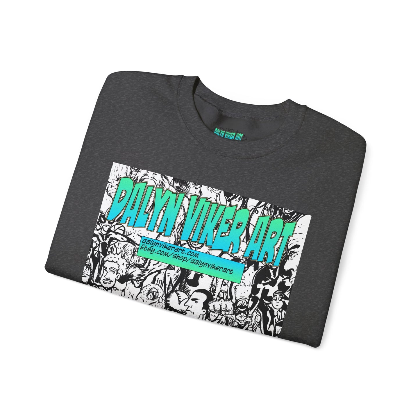 Graphic Art Crewneck Sweatshirt - Dalyan Viker Art Edition