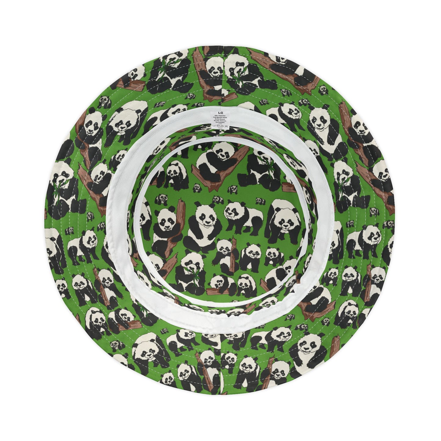 Cute Panda Pattern Bucket Hat, Funky Outdoor Hat, Trendy Summer Accessory, Gift for Animal Lovers, Festival & Beach Hat