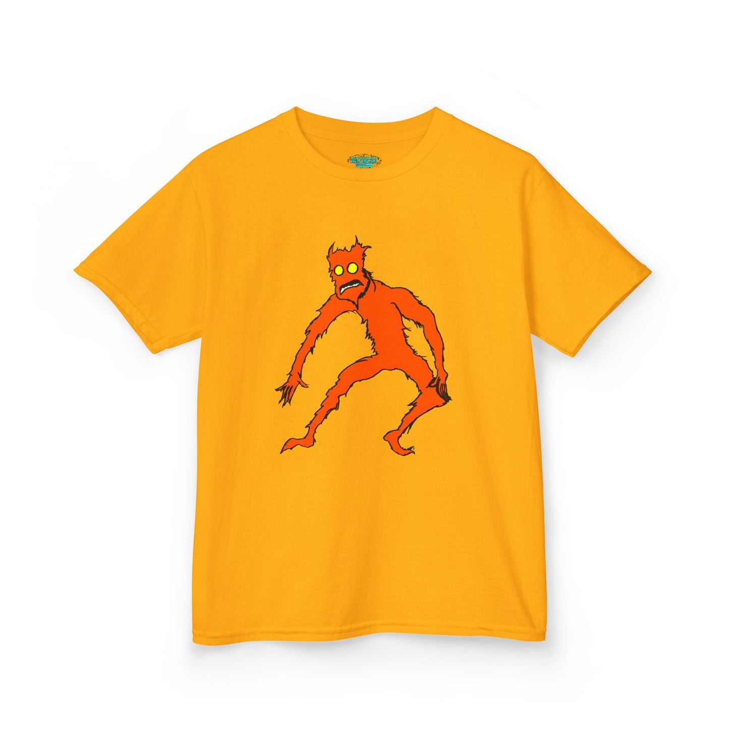 Kids Fire Monster Tee - Fun and Spooky Cotton T-Shirt for Kids