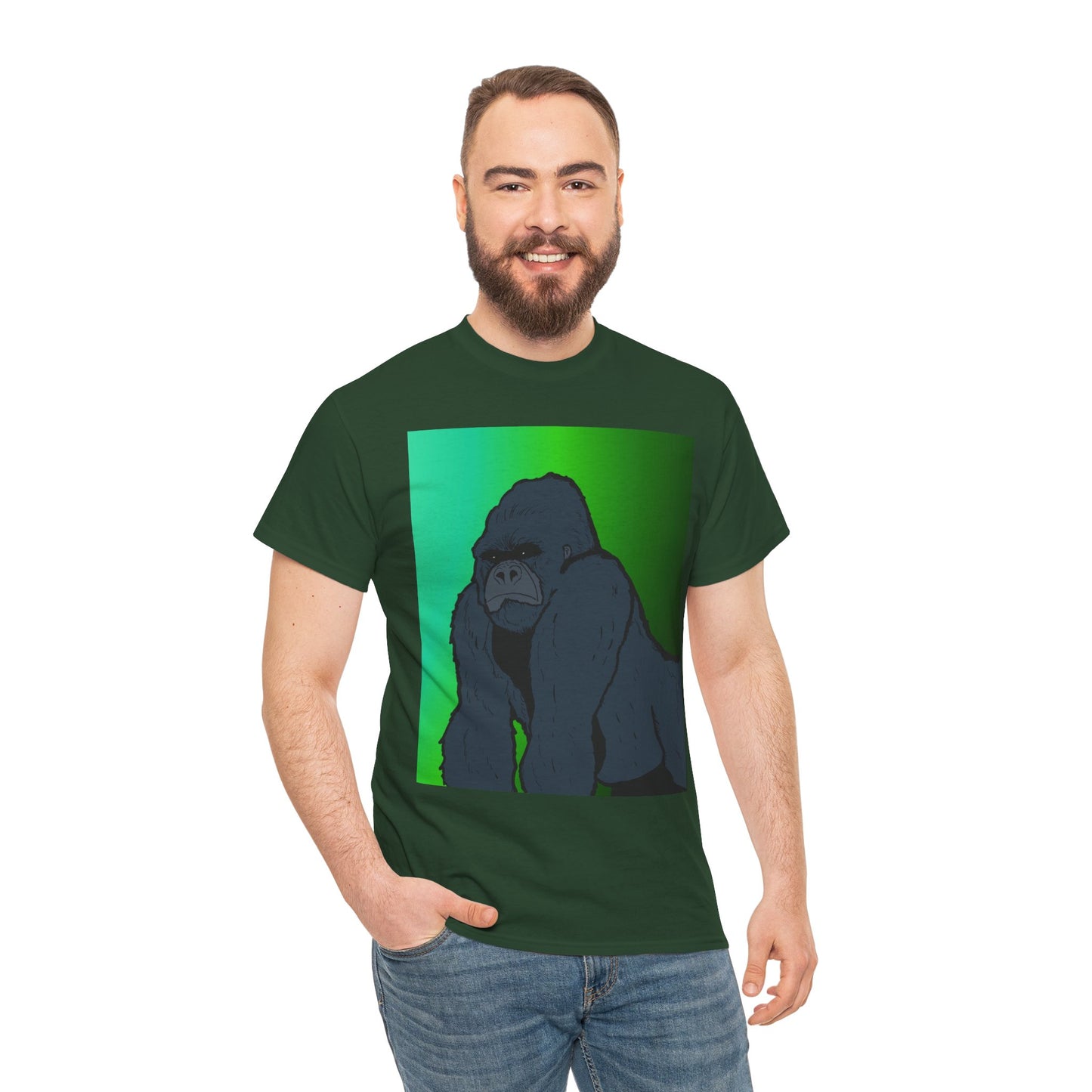 Gorilla Portrait Tee – Graphic Ape Illustration T-Shirt
