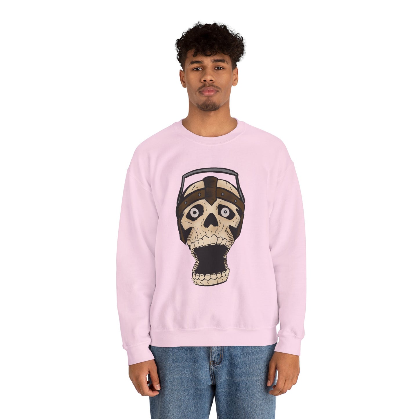 Screaming Skull Graphic Crewneck Sweatshirt - Unisex Heavy Blend™