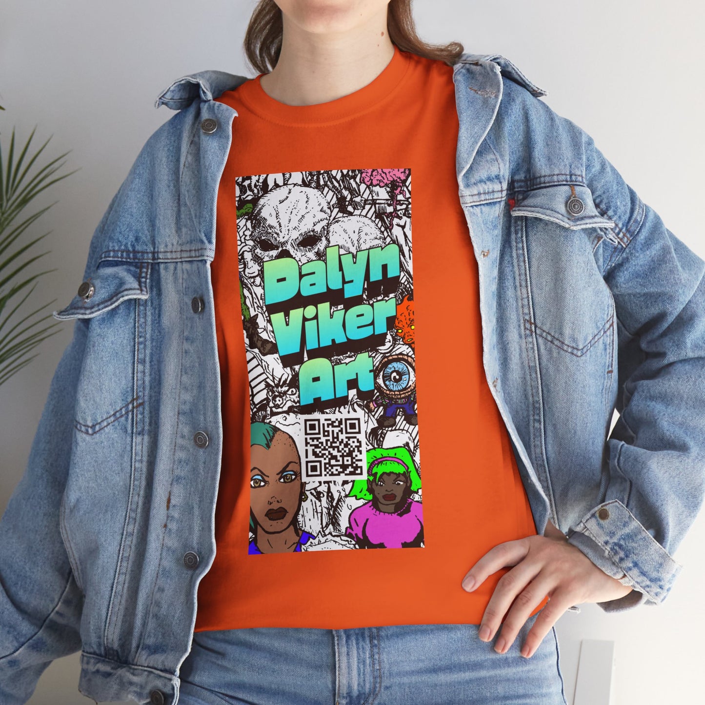 Graphic Art T-Shirt — "Dalyn Viker Art" Vertical Collage Tee