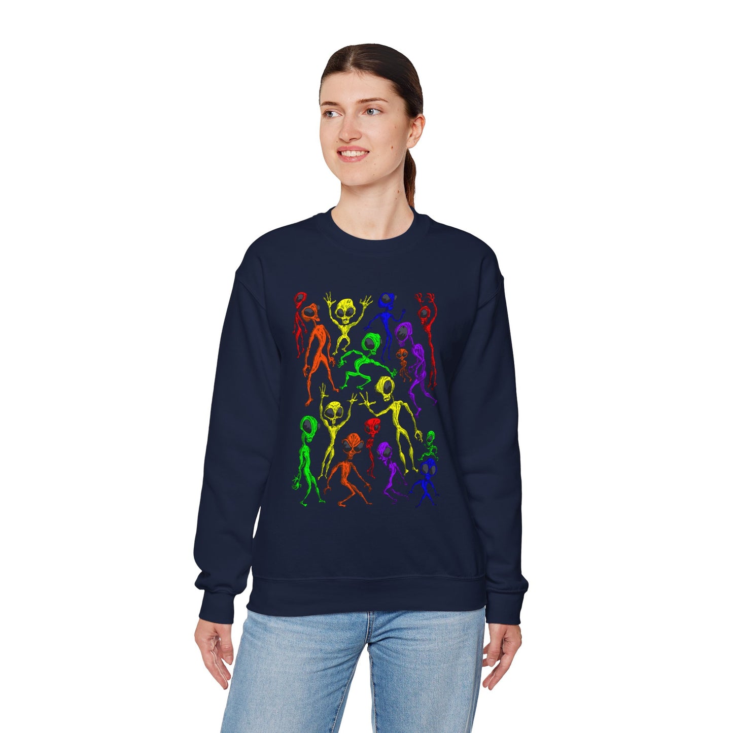 Alien Dance Party Crewneck Sweatshirt