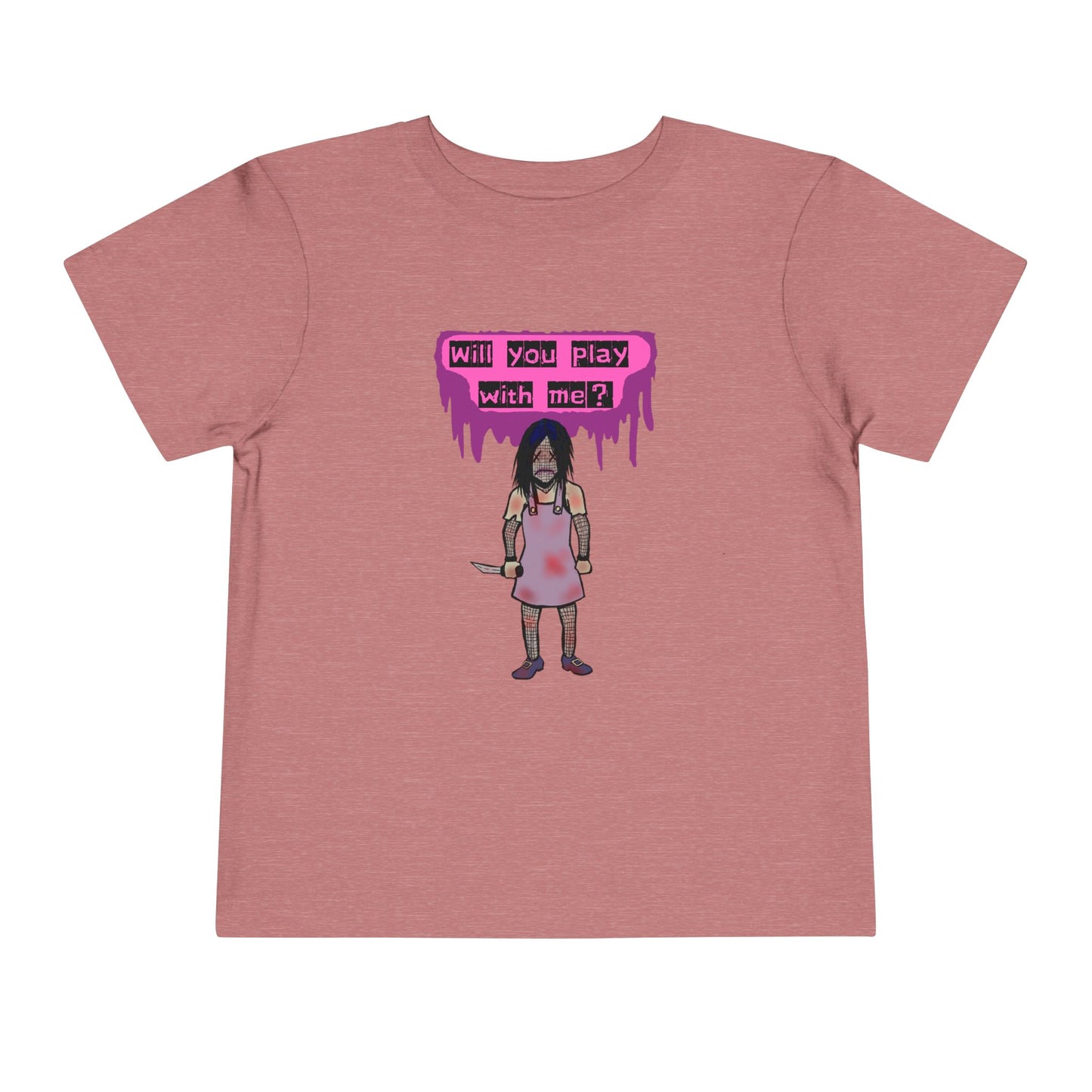 Toddler Tee - Evil Doll - Will You Play With Me
