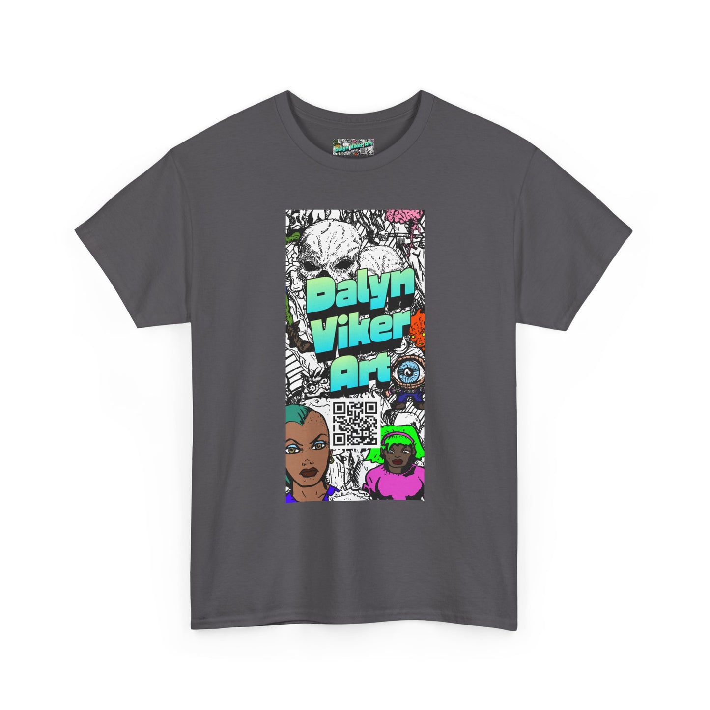 Graphic Art T-Shirt — "Dalyn Viker Art" Vertical Collage Tee