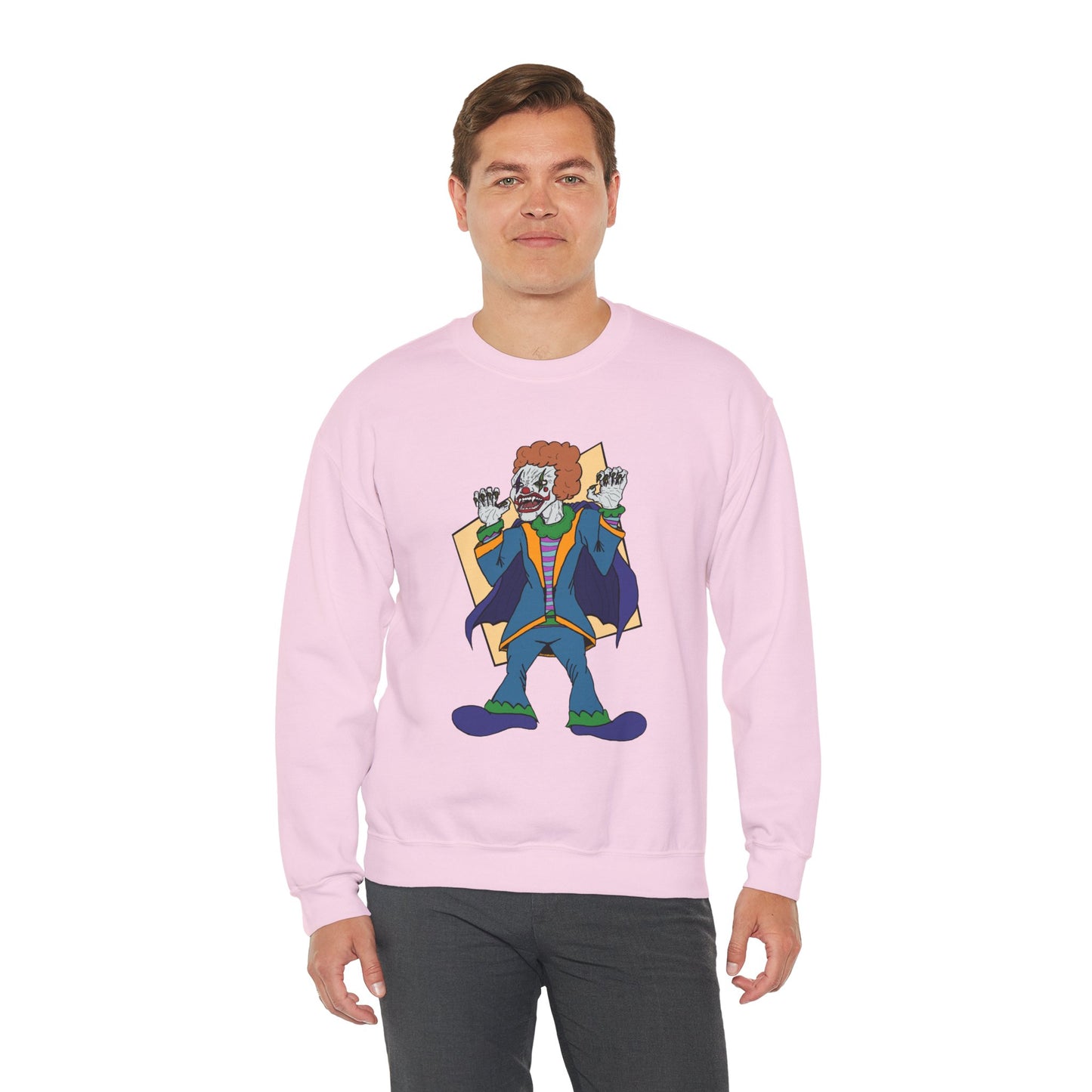 Vampire Clown Funny Horror-Inspired Unisex Crewneck Sweatshirt