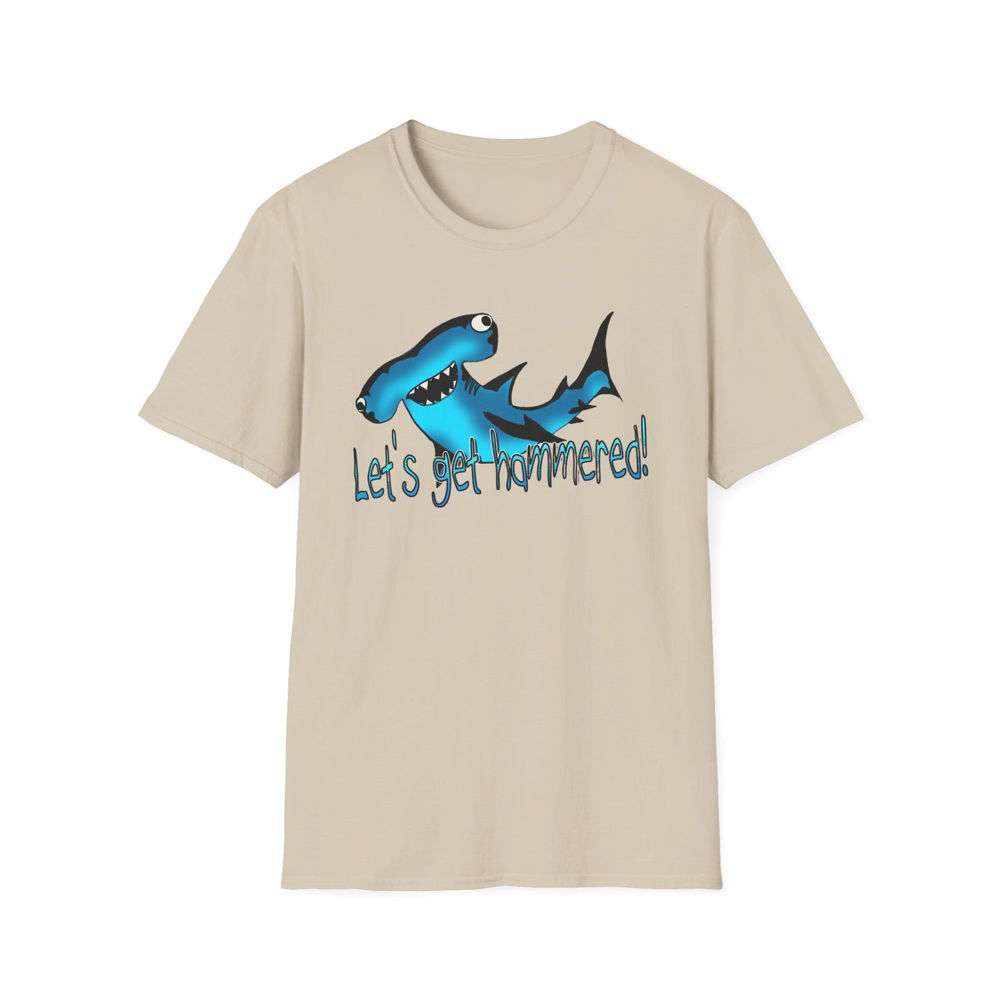 Hammered Shark Unisex T-Shirt – Let's Get Crunk Drinking Shirt