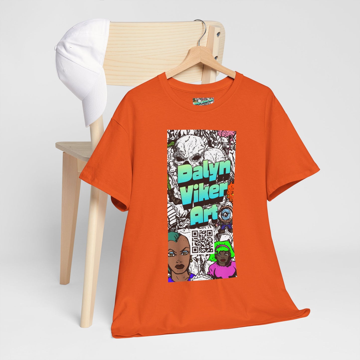 Graphic Art T-Shirt — "Dalyn Viker Art" Vertical Collage Tee