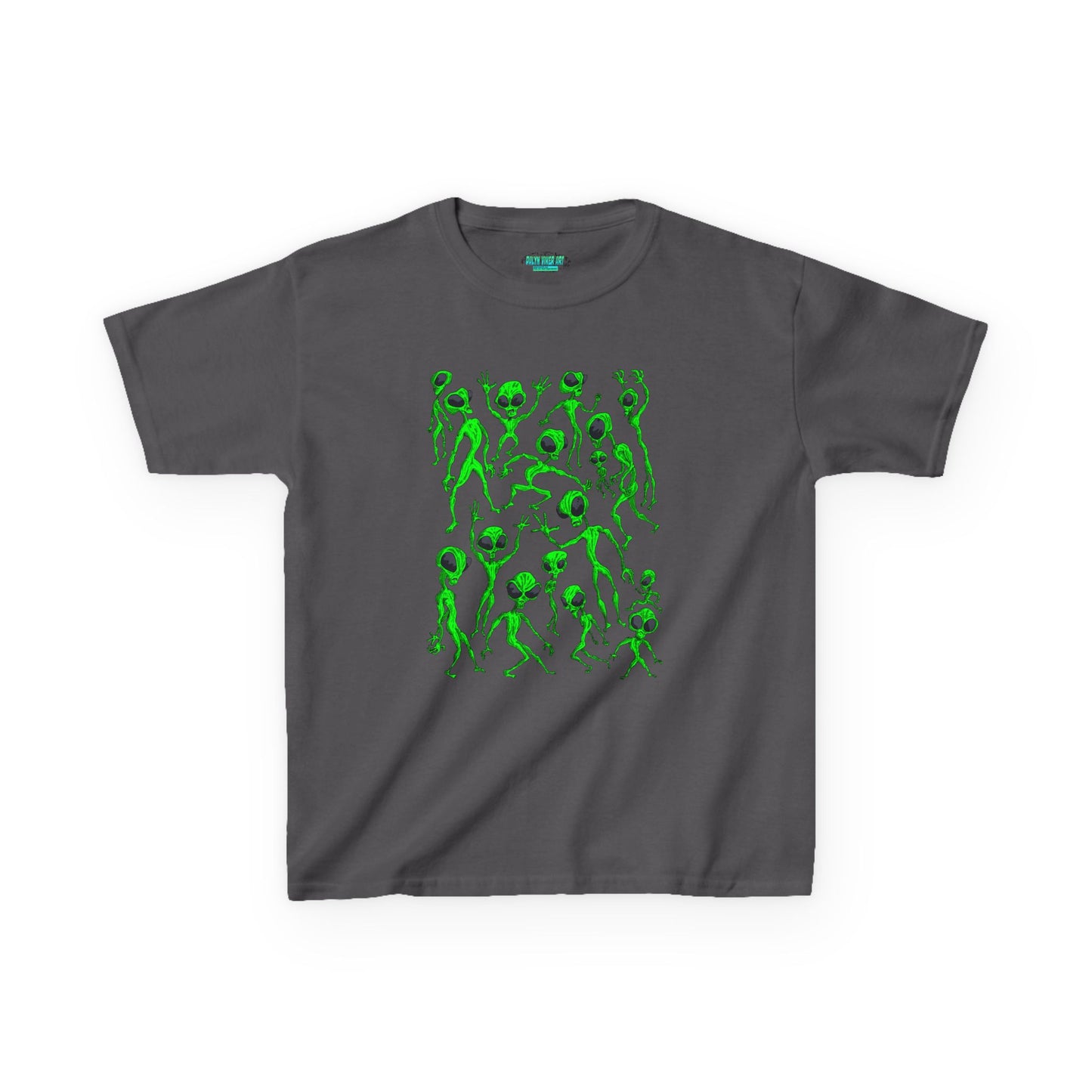 Kids Alien Dance Party T‑Shirt — Fun Green Alien Graphic Tee for Children