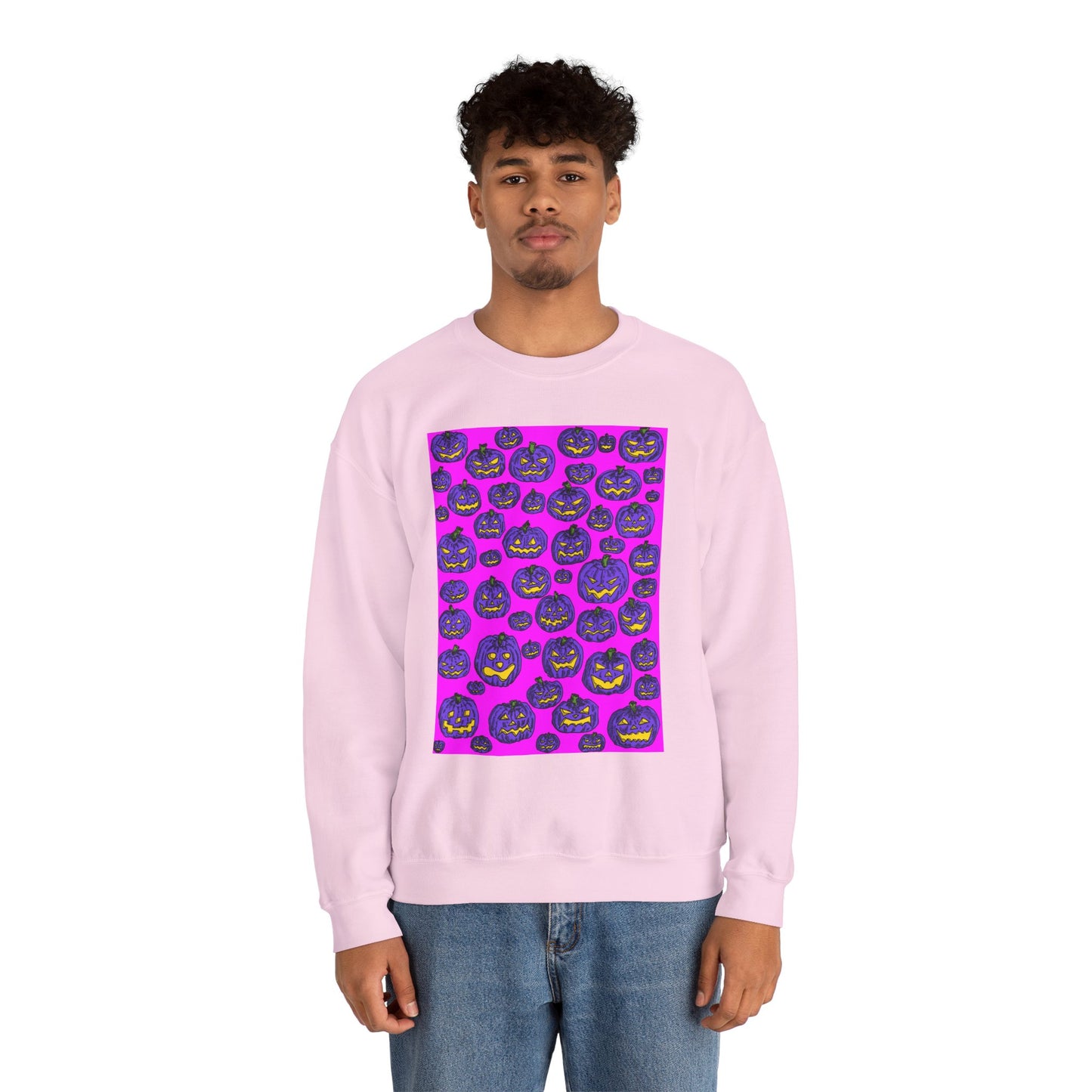 Halloween Pumpkin Crewneck Sweatshirt
