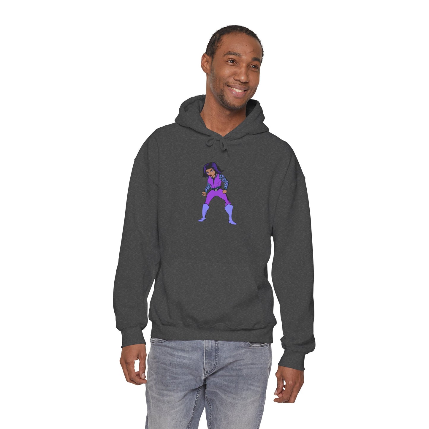Funky Superhero Hoodie: Unisex Sweatshirt, Cozy Gift for Cartoon Lovers, Perfect for Comfy Days, Great for Halloween