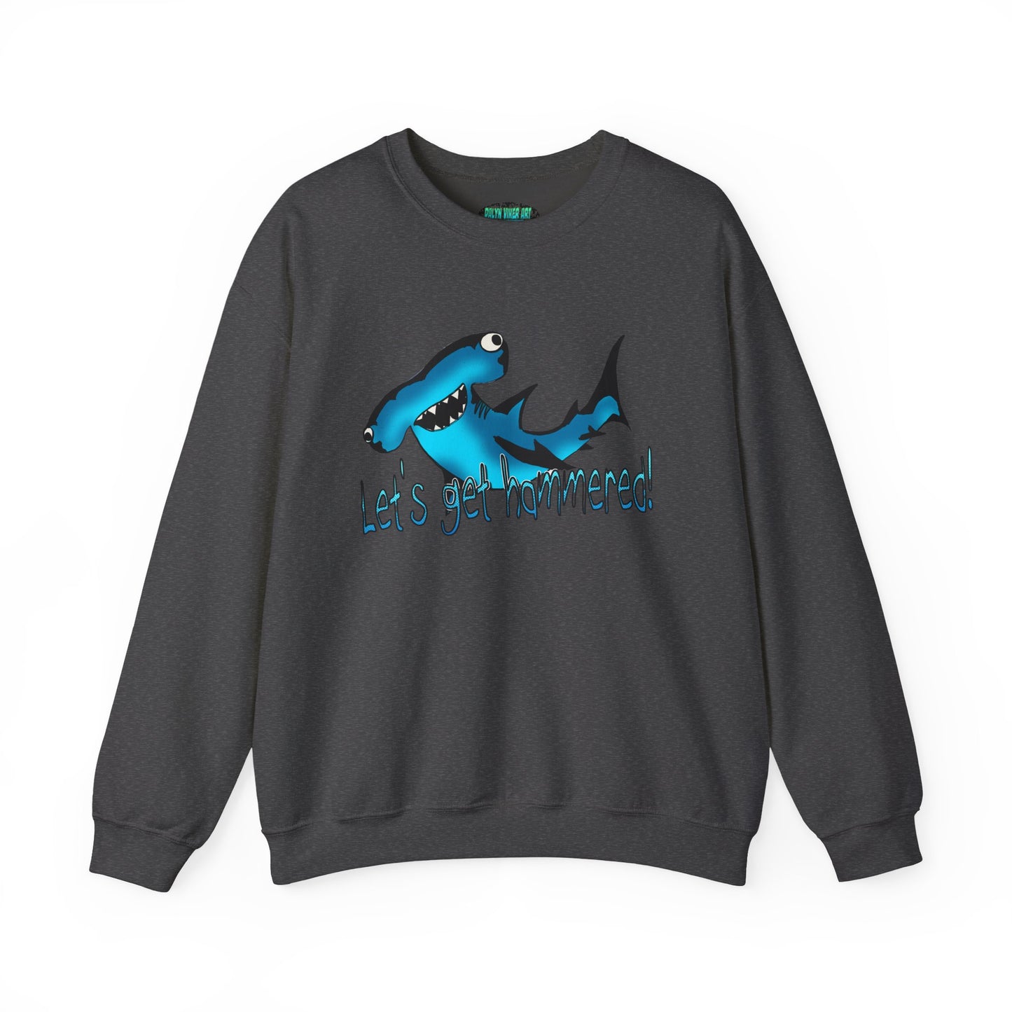 Harley Hammerhead Playful Shark Sweatshirt - 'Let's Get Hammered' Crewneck