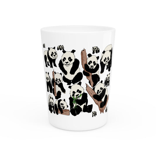 Panda-Themed Shot Glass | Cute Animal Drinkware, Gift for Wildlife Lovers, Perfect for Parties and Collectors, Fun Barware