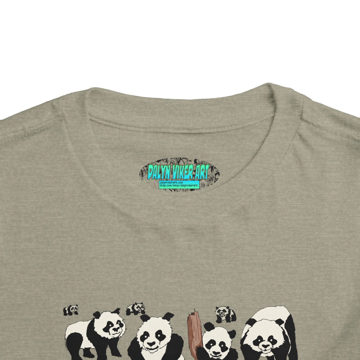 Panda Faces Toddler Tee — Cute Cartoon Panda Print