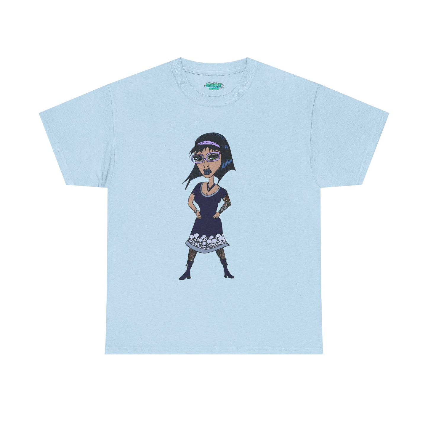 Gothic Doll T-Shirt — Retro Vampire Girl Graphic Tee