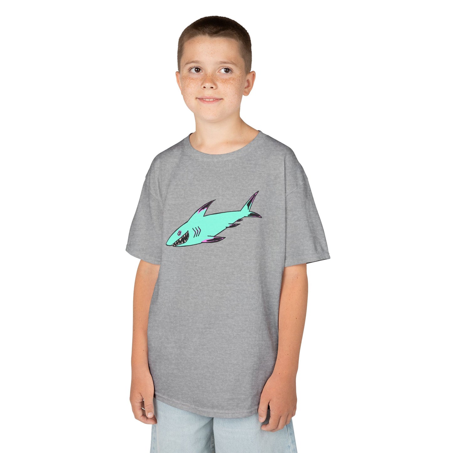 Cool Shark Kids Tee, Animal T-Shirt, Gifts for Boys, Summer Wear, Fun Graphic Tee, Birthday Gift