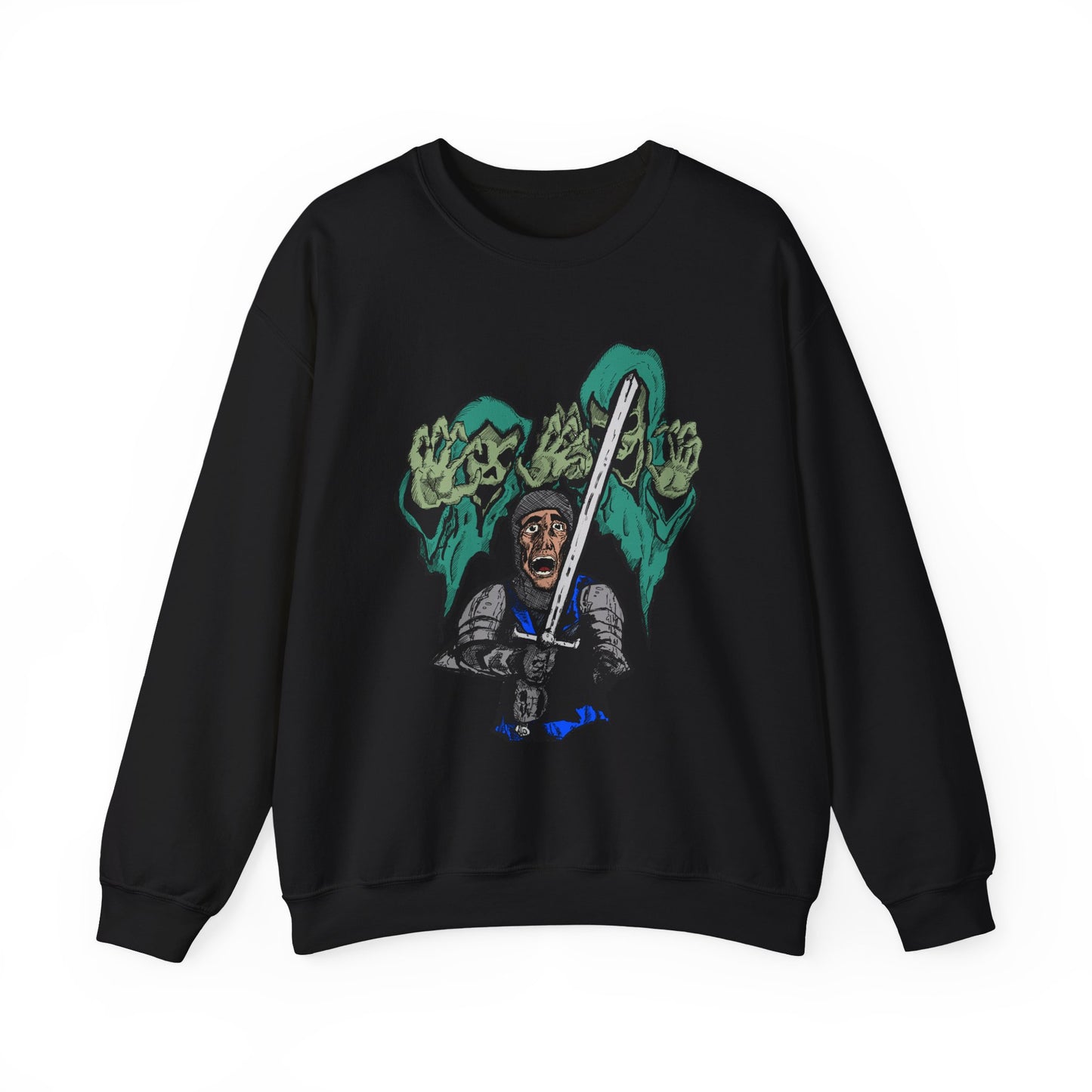 Knight Fright Inspired Unisex Crewneck Sweatshirt with Graphic Print
