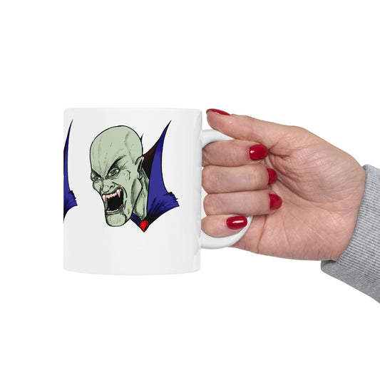 Bloodsucking Vampire Ceramic Mug, (11oz)