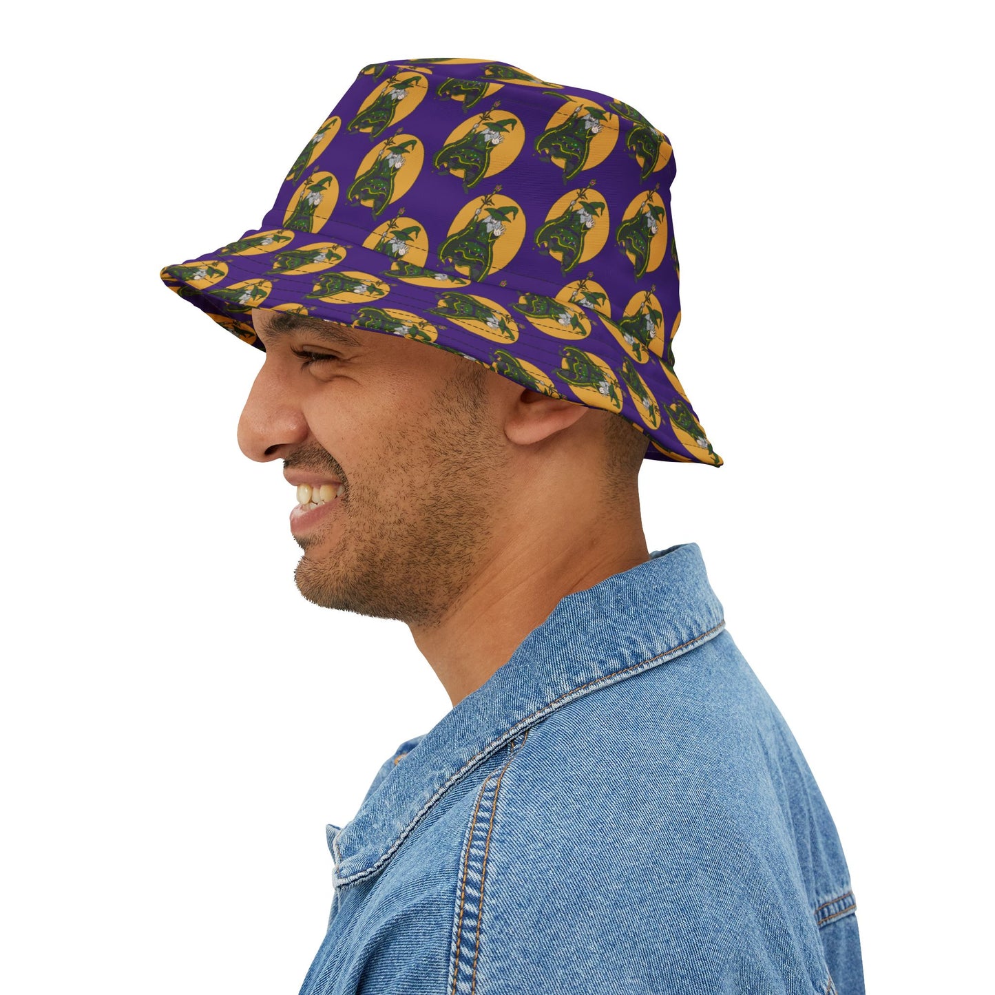Vibrant Dog Print Bucket Hat for Casual Style, Summer Accessory, Gift for Dog Lovers, Festival Fashion, Adjustable Hat