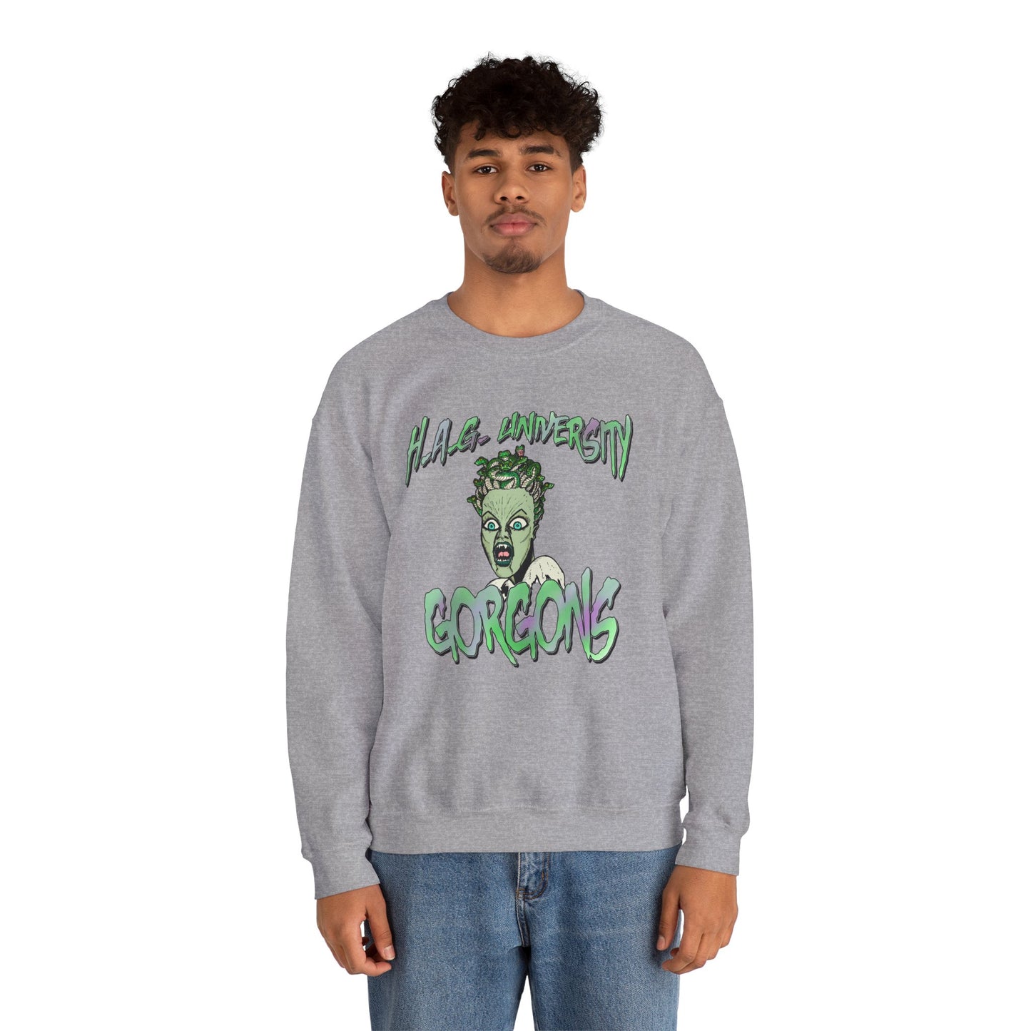HAG University GORGONS Crewneck Sweatshirt – Unisex Heavy Blend
