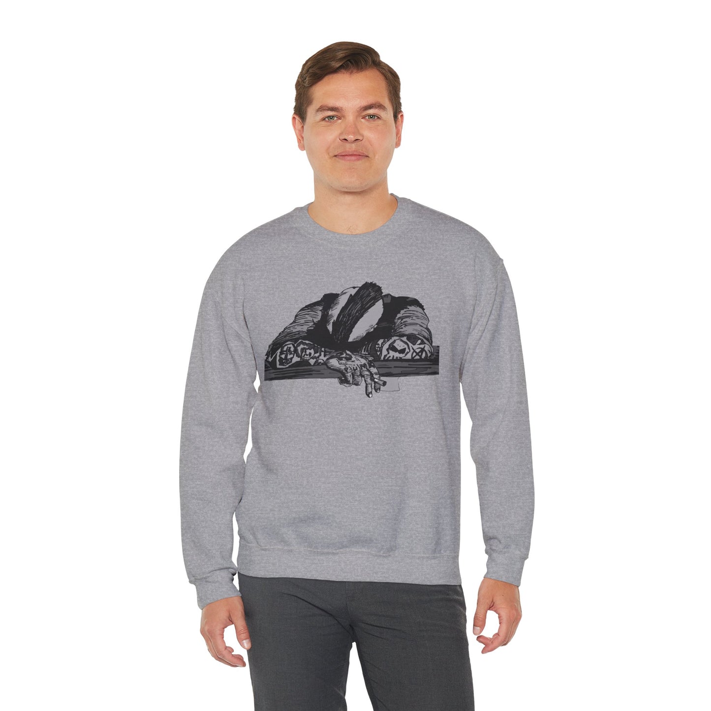 Punk and Done Graphic Crewneck Sweatshirt for Everyday Comfort