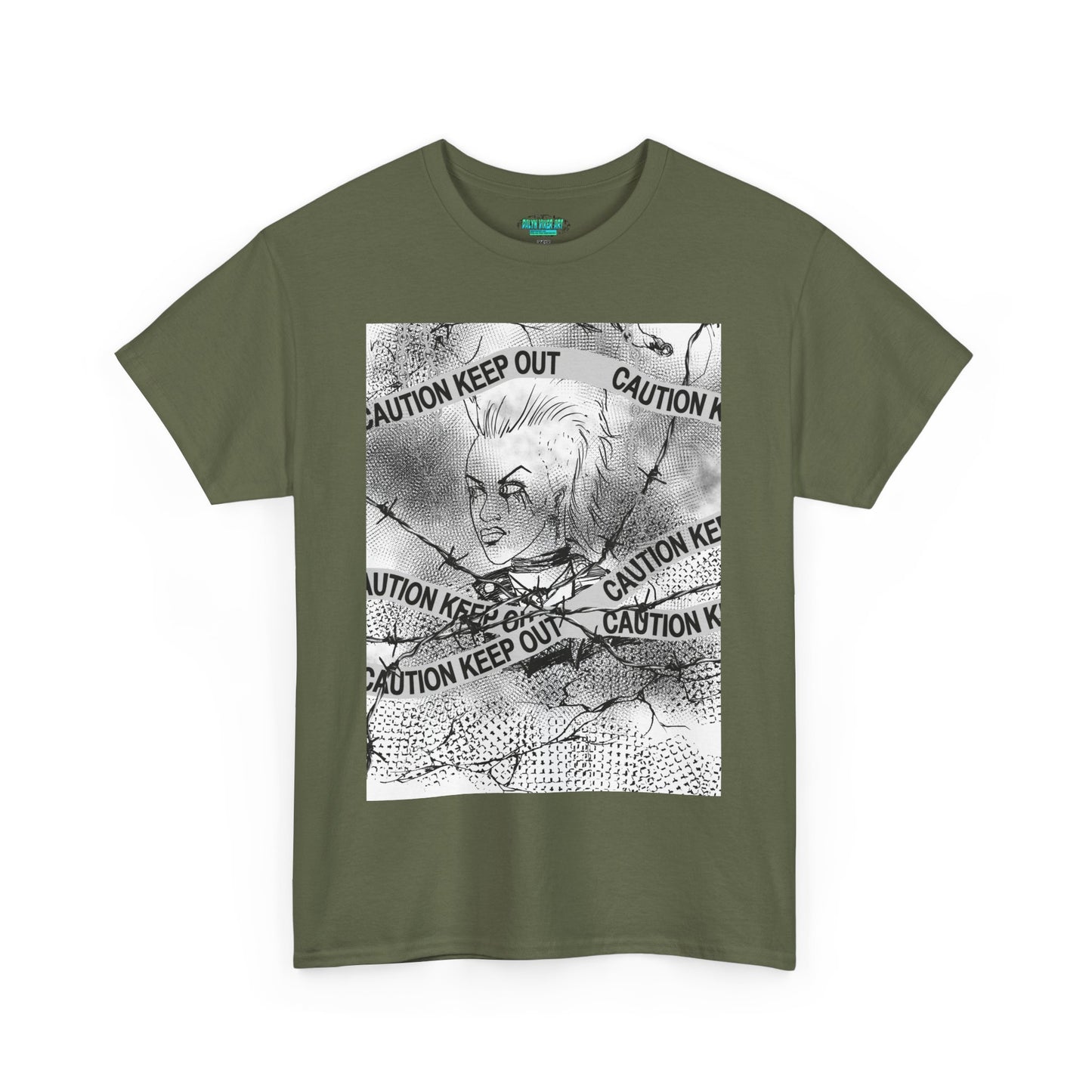 Caution Keep Out Graphic Tee, Unisex T-Shirt, Streetwear Style, Unique Gift, Casual Wear, Must-Have for Trendsetters