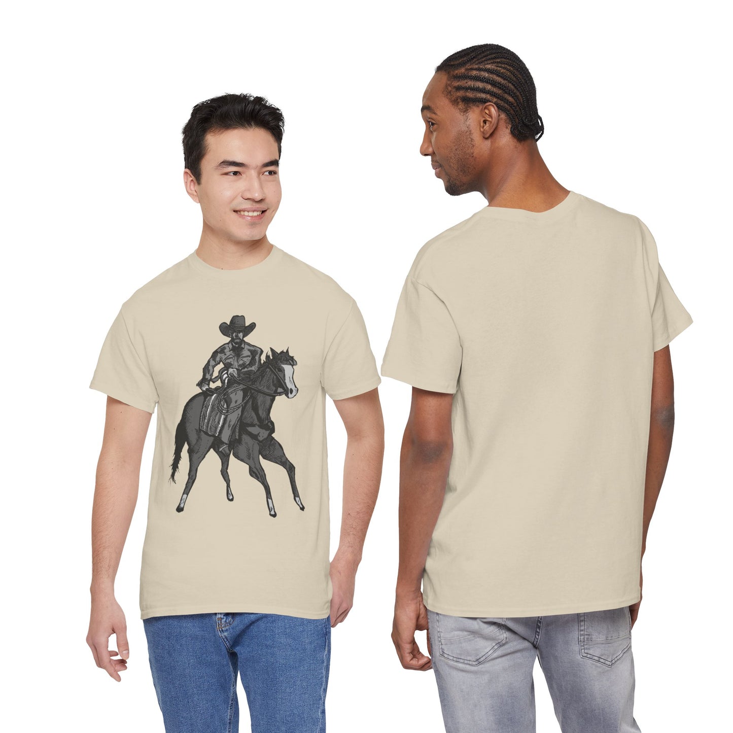 Cowboy on Horseback T‑Shirt — Vintage Western Rodeo Tee