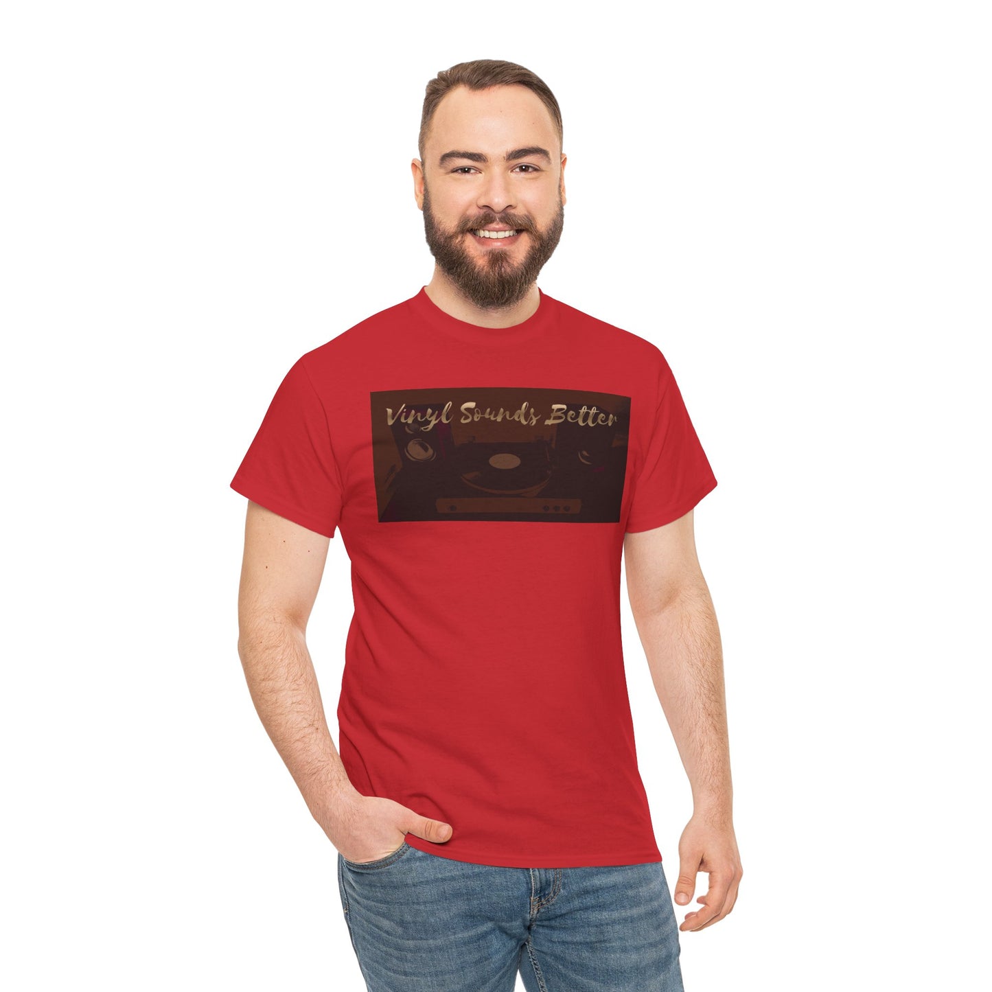 Vinyl Sounds Better T-Shirt — Retro Record Player Tee for Music Lovers