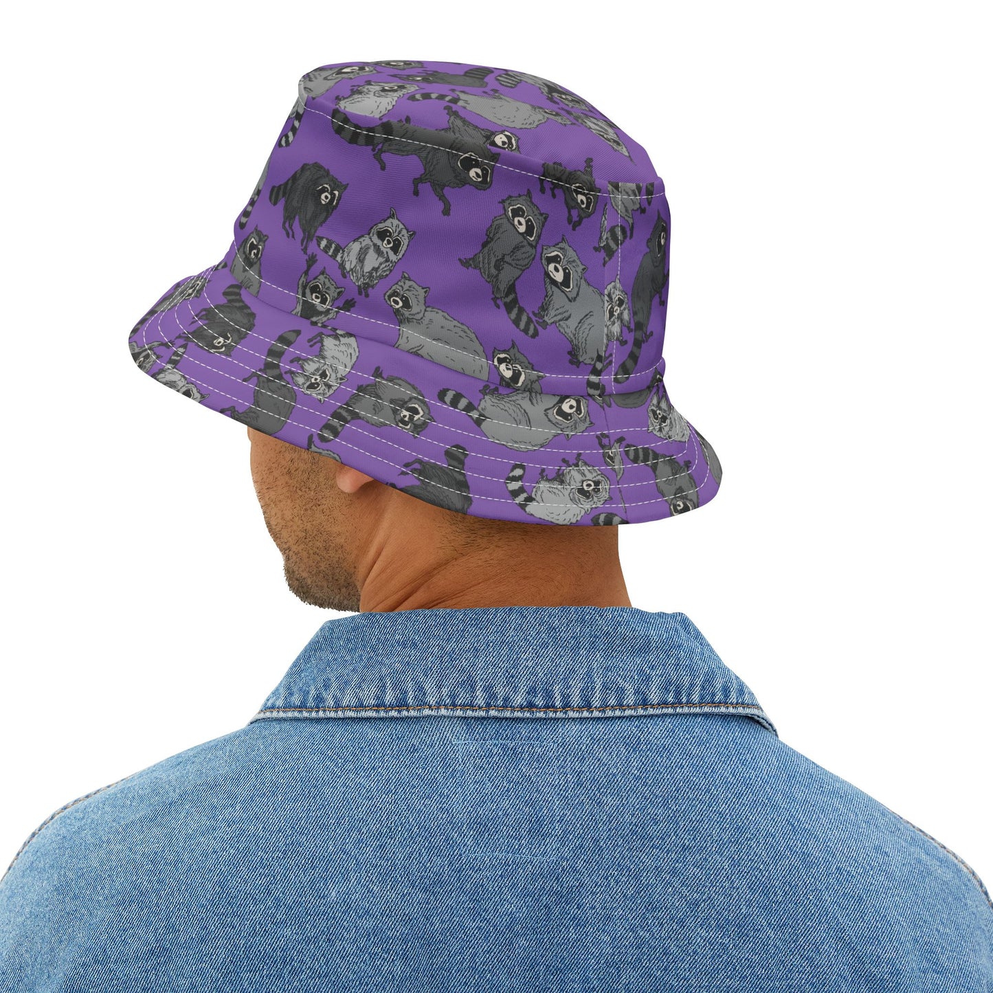 Raccoon Adventure Bucket Hat - Trendy AOP Hat, for Nature Lovers, Summer Outfits, Camping Gear, Gift for Outdoor Enthusiasts