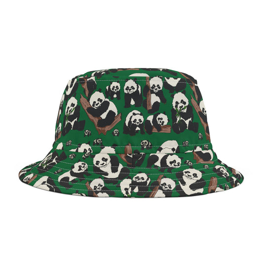 Panda Print Bucket Hat for Nature Lovers, Trendy Summer Accessory, Perfect for Beach Days, Festivals, and Outdoor Adventures