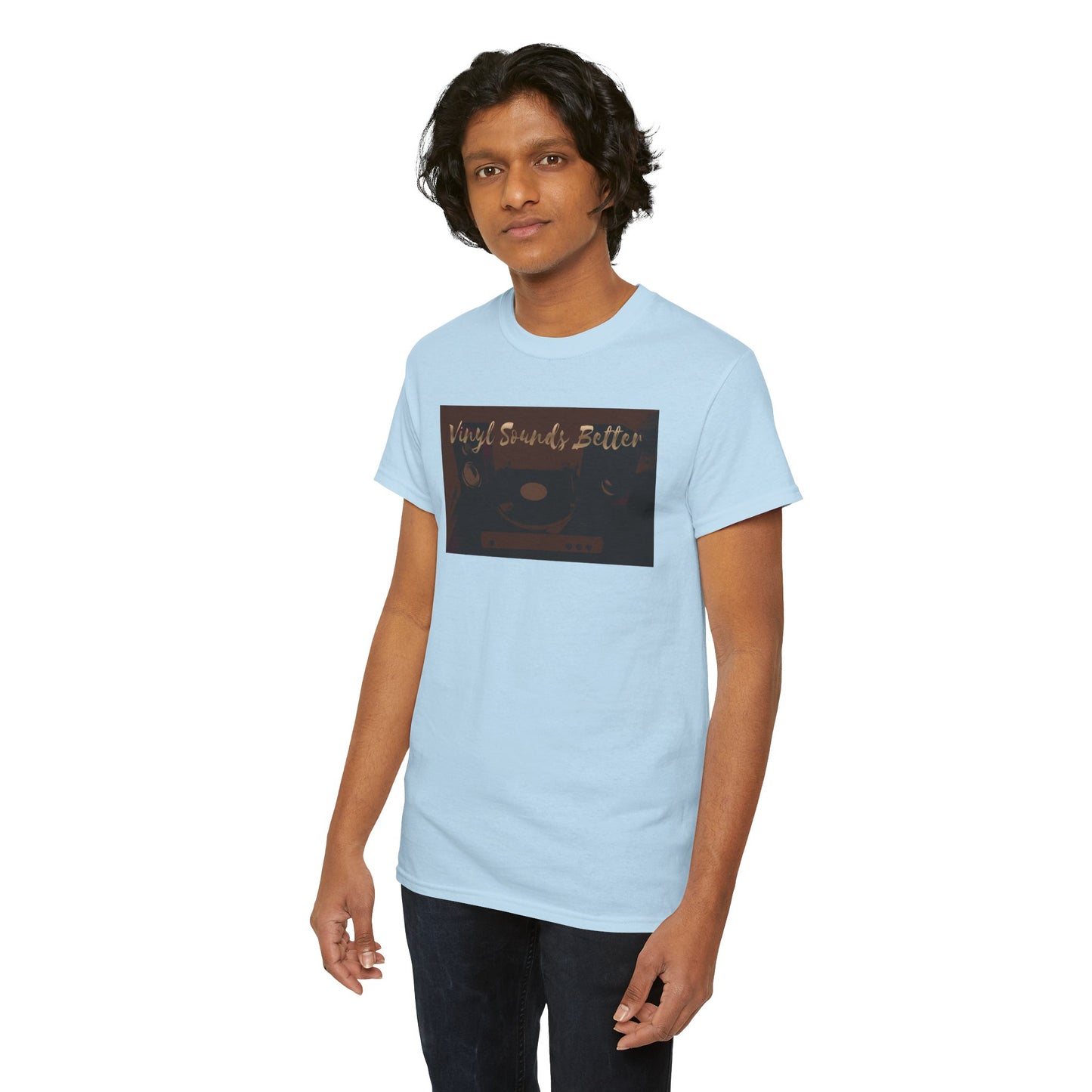 Vinyl Sounds Better T-Shirt — Retro Record Player Tee for Music Lovers
