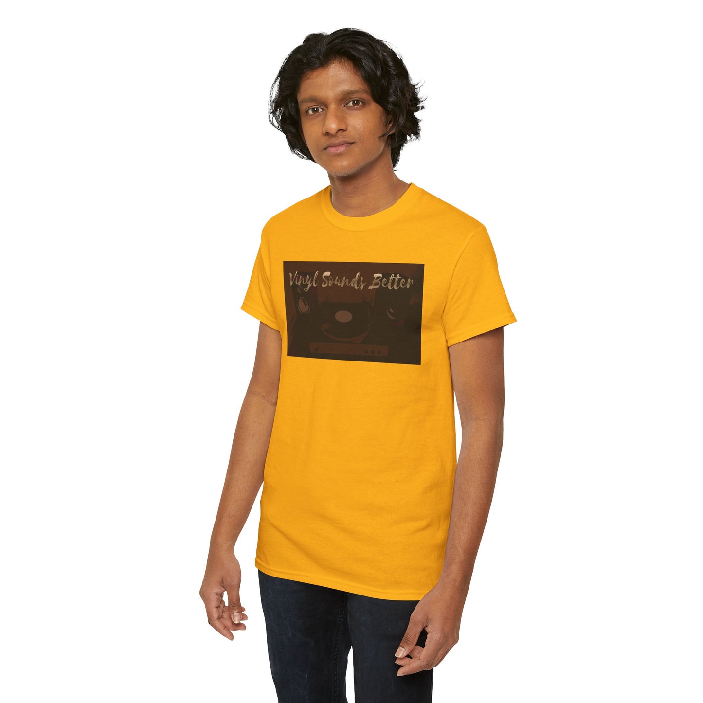 Vinyl Sounds Better T-Shirt — Retro Record Player Tee for Music Lovers