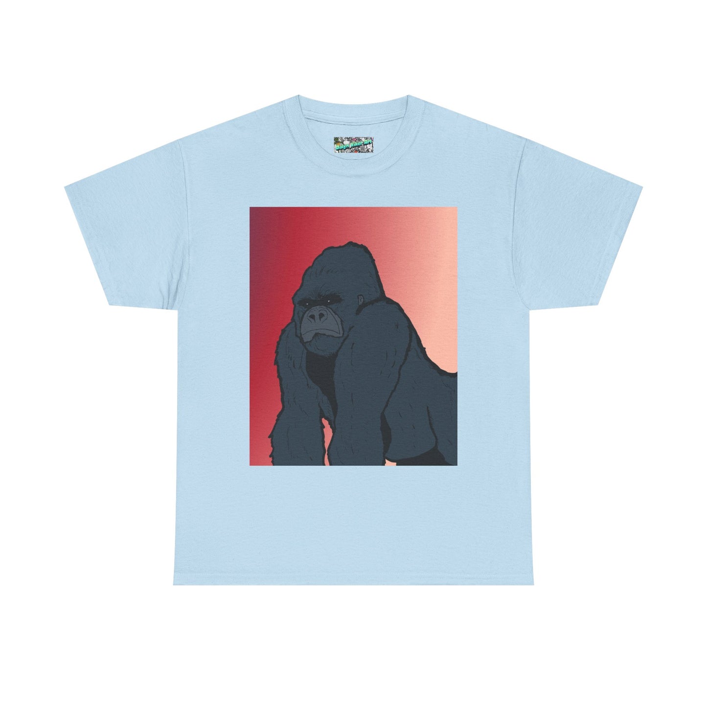 Gorilla Graphic Tee — Vintage Sunset Primate Illustration Shirt