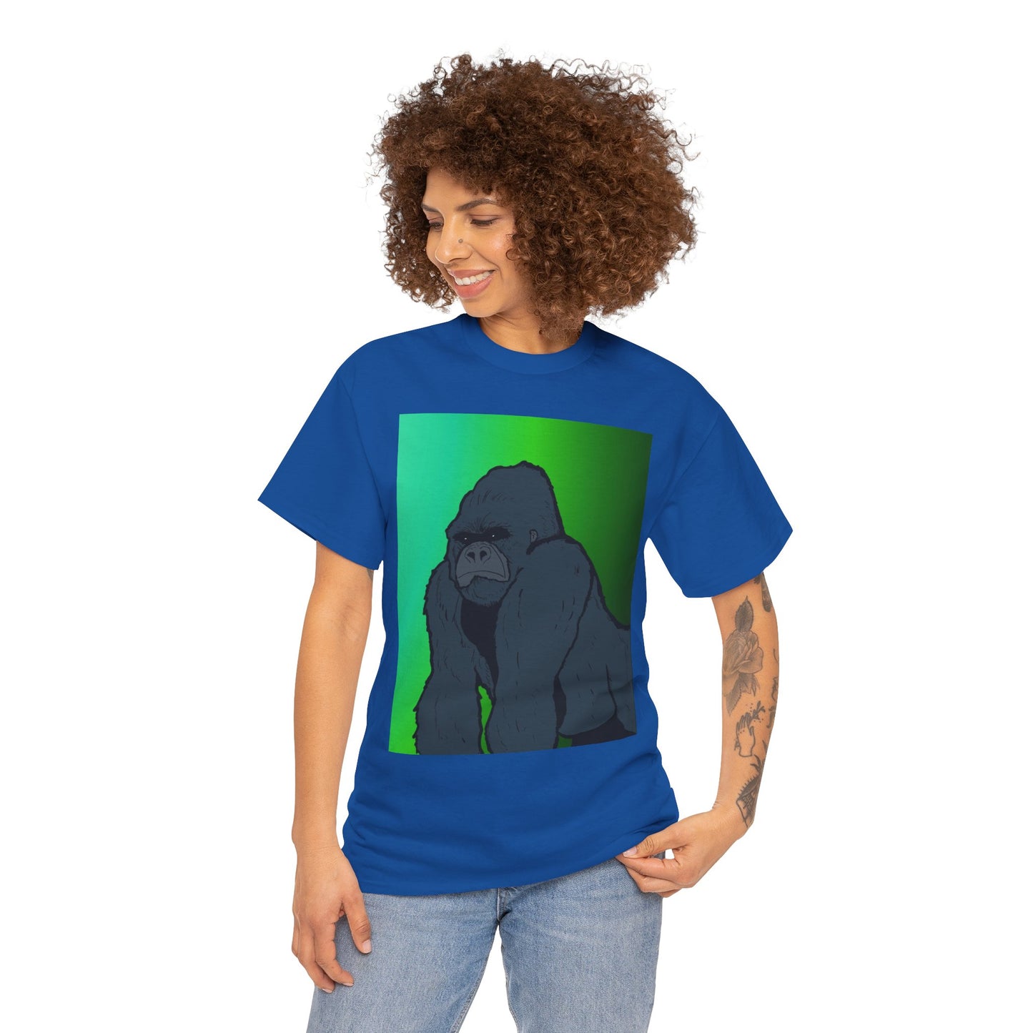 Gorilla Portrait Tee – Graphic Ape Illustration T-Shirt
