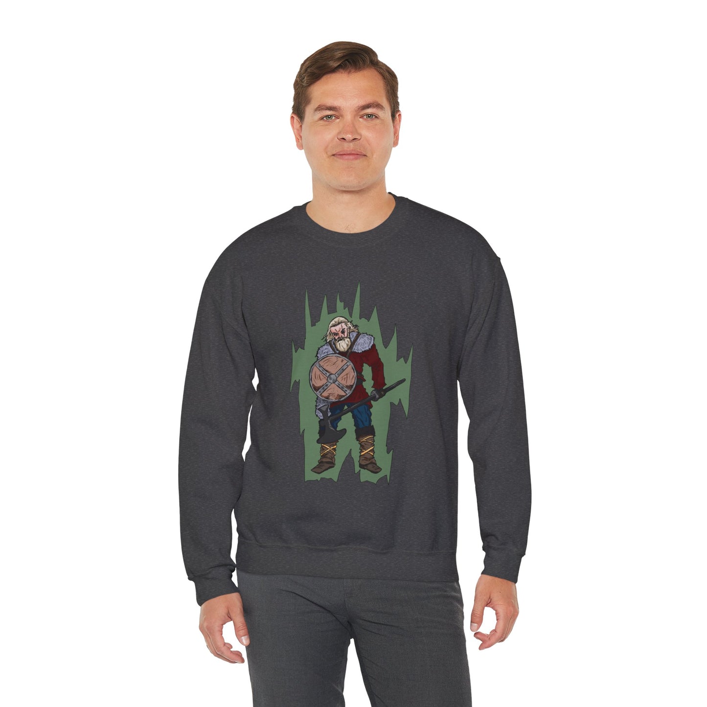 Viking Warrior Sweatshirt - Unisex Heavy Blend Crewneck