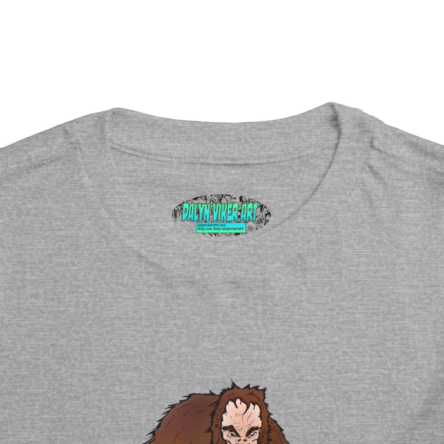 Toddler Tee — Cute Cartoon Kid-Friendly Bigfoot Graphic Shirt